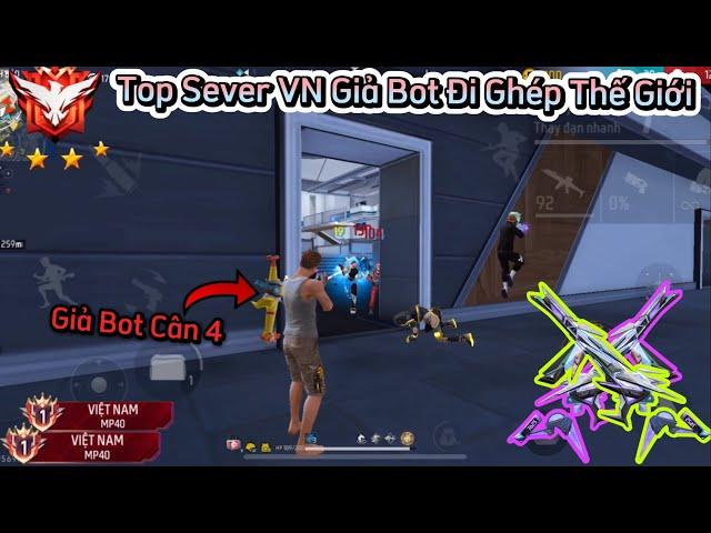 [Free Fire] Top Sever VN Mp40 “Giả Bot” Đi Ghép Thế Giới Gánh Team Top 1 Và Cái Kết !