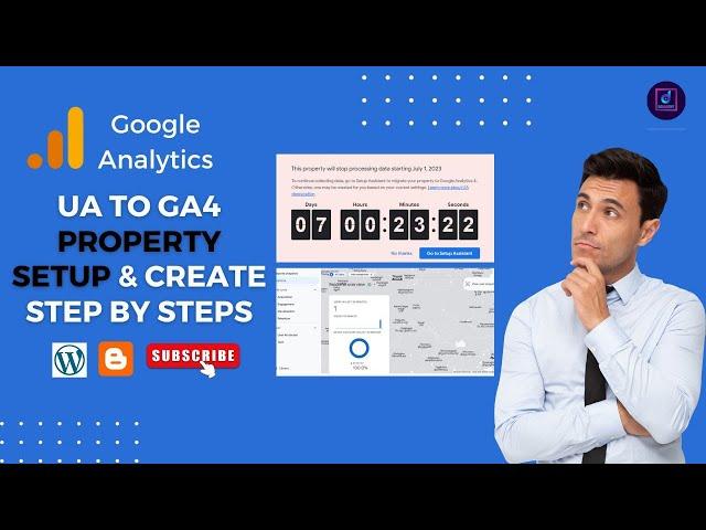 Update your Universal Analytics to GA4 Setup Wordpress, Blogger Tutorial 2023| Digihubspot.