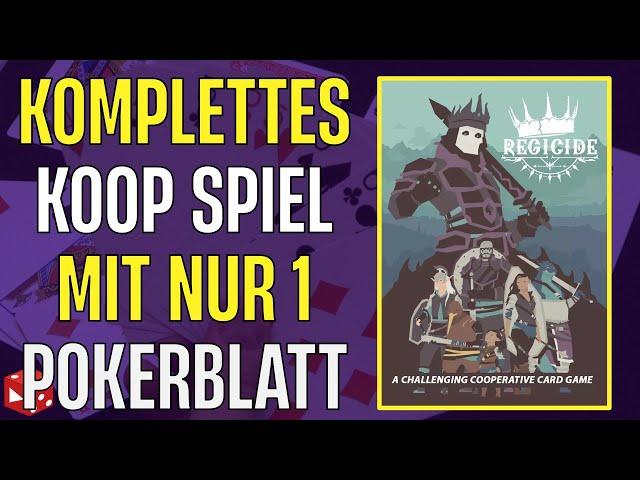 Regicide - Für das #1 Hype Spiel auf BGG benötigt man NUR 1 Pokerblatt