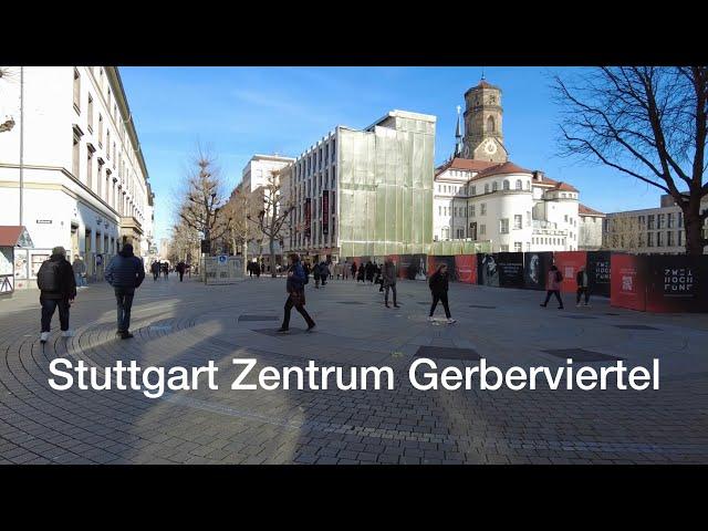 Walking in Germany | Stuttgart Zentrum | Gerberviertel | Shopping und Restaurants