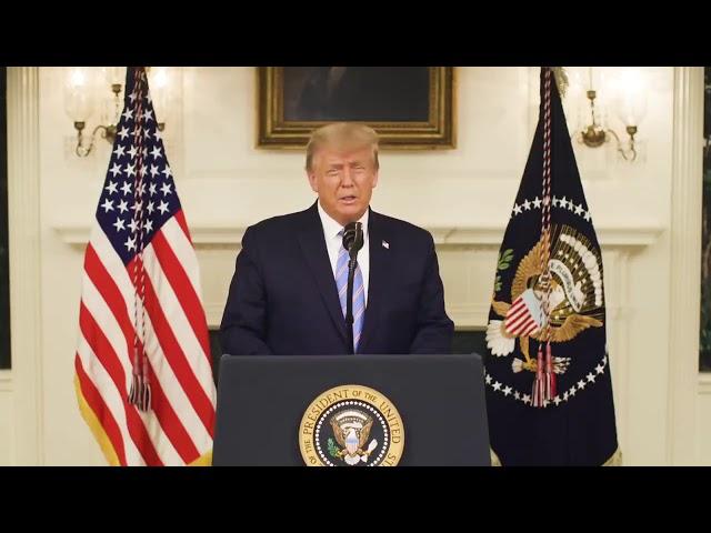 President Donald J. Trump speaks on the attack at the Capitol