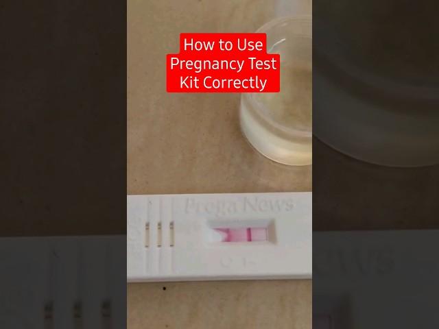 How to Use Pregnancy Test Kit Correctly#shorts #pregnancytest #preganews #pregnancytestathome #viral