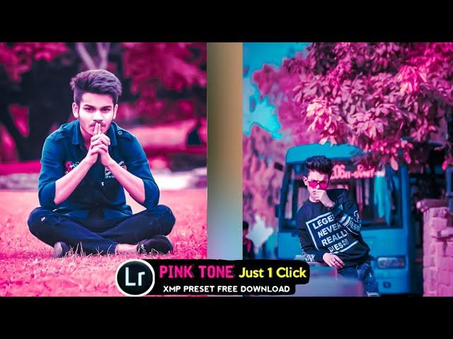 PINK TONE PRESETS - Lightroom Mobile Editing Tutorial | Pink color correction Tutorial in Lightroom