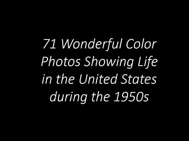 71 Wonderful Color Photos Showing Life in the United States during the 1950s