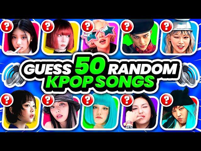 GUESS 50 RANDOM KPOP SONGS  What Kpop Song Is This? - KPOP QUIZ 2024