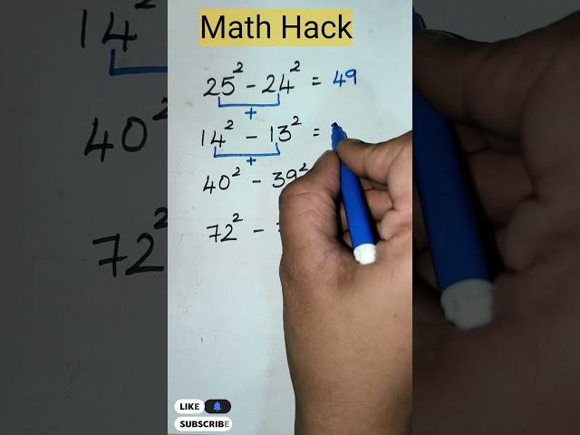 Crazy Math Hack #maths #mathstricks #mathshorts #shorts #shortsfeed #trending #viralmaths