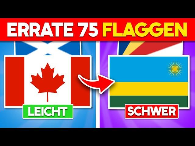 75 Flaggen erraten - Leicht bis Schwer!  | Flaggen Quiz