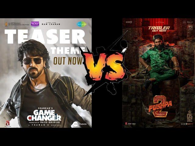 Game Changer Teaser VS Pushpa 2 Trailer | RC | AA | Political Jalsa