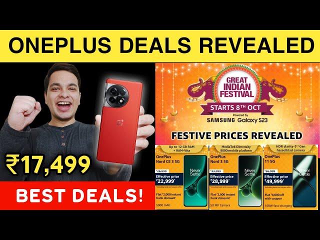 Oneplus Deals Revealed in Amazon Great Indian Festival Sale  Oneplus 11R, Oneplus Nord 3 & More 