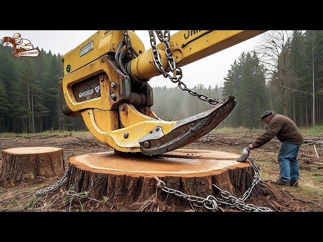 35 Amazing Chainsaw Machines Working Fastest | Monster Stump Removal Excavator #9