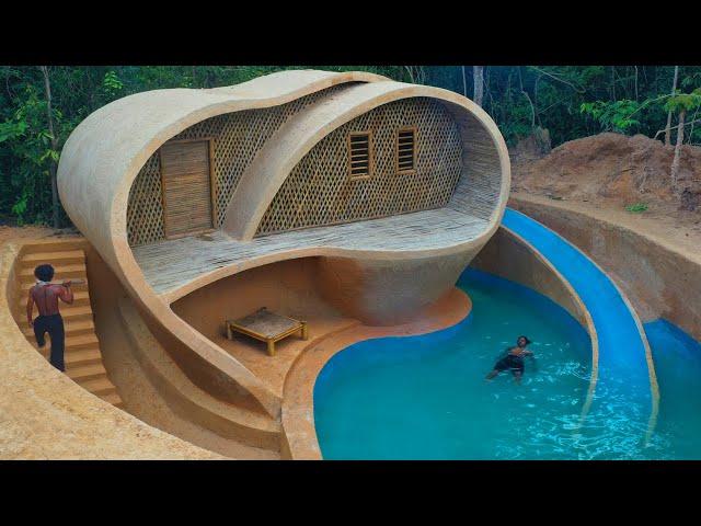 100 Days Building A Modern Underground Millionaire House With Private Swimming Pool