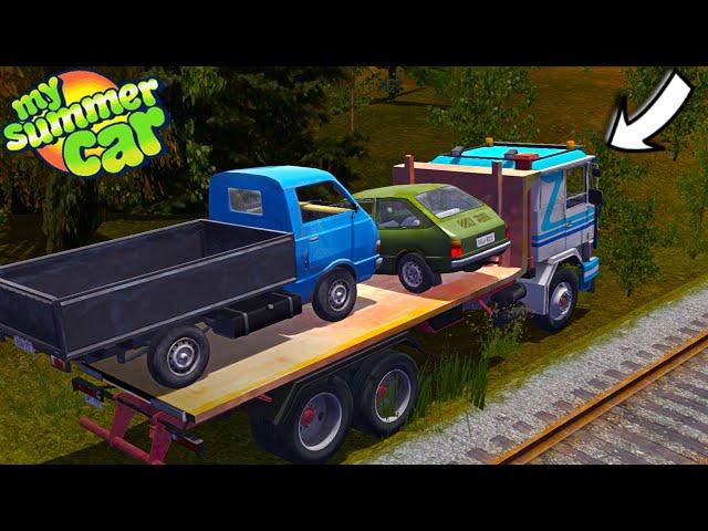 BIG ACCIDENT BY THE RAILWAY - HAYOSIKO + FITTAN CRASH RECOVERY | My Summer Car