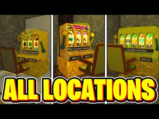 ALL SECRET SLOTS LOCATIONS In Roblox BENS CASINO!