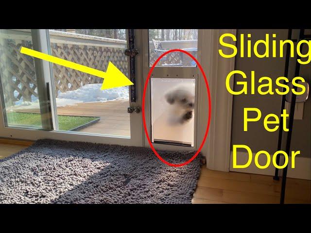 Sliding Glass Pet Door | Dog Door | Puppy Door | Pet Door review / how to.