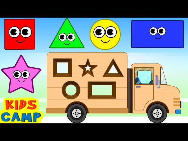 Learn Shapes for Kids in the City | Best Learning Videos for Toddlers | @kidscamp