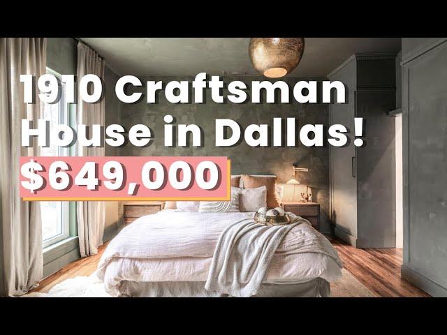 Unique Craftsman House built in 1910! Fully renovated! 3 beds + Back House & Pool! DALLAS!