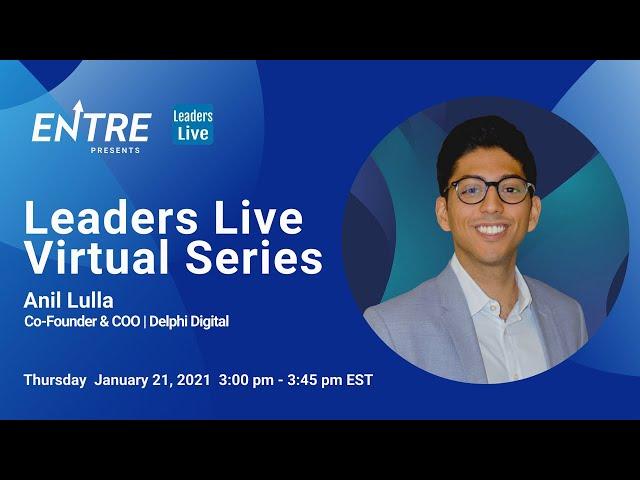 Leaders Live with Co-founder of Delphi Digital