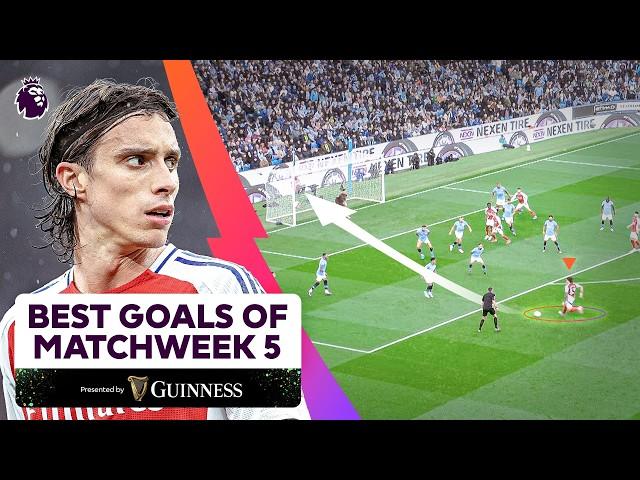 The BEST Goals of Matchweek 5 | FT Calafiori, Diaz, Jackson and MORE!