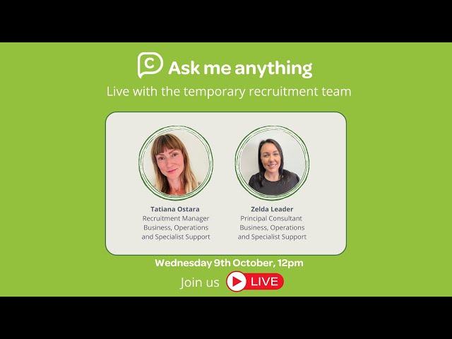 Charity People-Ask me Anything Live Session All about Temporary Recruitment