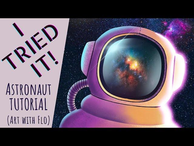 How did I make THAT?? Astronaut Procreate tutorial attempt! [Art with Flo]