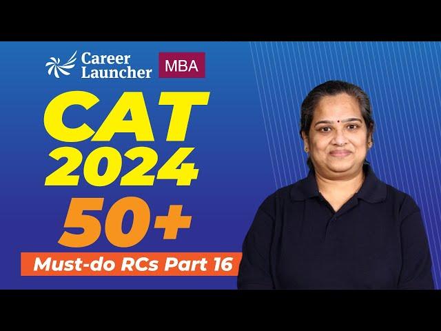 CAT RC Practice | 50 Must-do Reading Comprehension Set 16 | CAT 2024