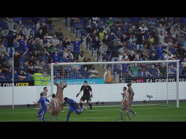 JAMIE VARDY GOAL LEICESTER CITY V FC PORTO HD FIFA 17 27/09/16 LCFC CHAMPIONS LEAGUE