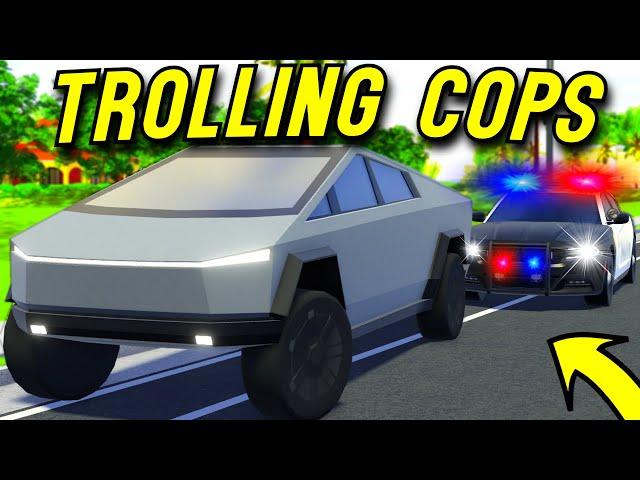 Roblox Roleplay - TROLLING COPS WITH 1000HP TESLA CYBERTRUCK