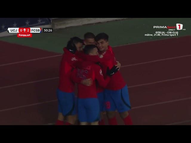 REZUMAT | U Cuj - FCSB 1-2 | Etapa 16, SuperLiga, 2024 - 2025