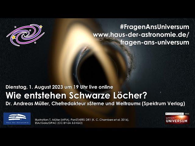 #FragenAnsUniversum: Wie entstehen Schwarze Löcher?