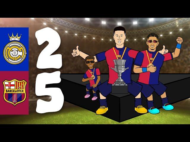 2-5! FC Barcelona DESTROY Real Madrid (SPANISH SUPER CUP FINAL | EL CLÁSICO  Highlights)