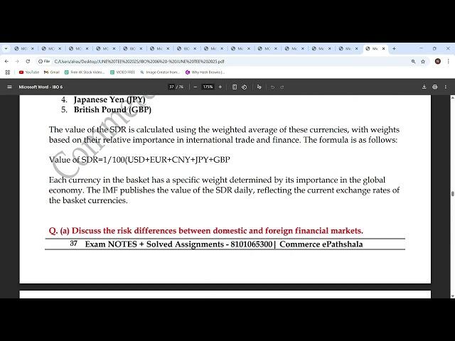 IBO 06 : IMPORTANT QUESTIONS WITH ANSWERS (EXAM SPECIFIC NOTES) JUNE TEE 2025