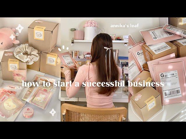 how to start a SUCCESSFUL small business️: the ULTIMATE guide for 2024, my stationery shop journey