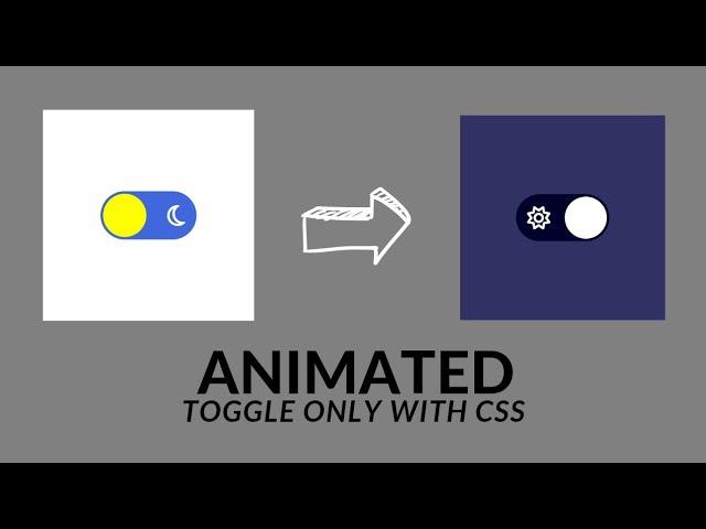 Animated Toggle Button only with HTML,CSS | HTML, CSS 2023 #html #css #2023