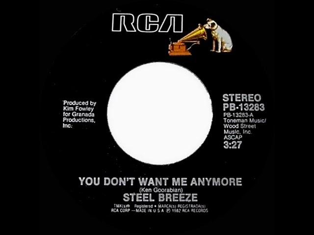 1982 HITS ARCHIVE: You Don’t Want Me Anymore - Steel Breeze