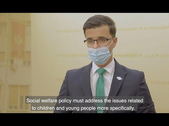 Danilo Šaranović MP in the Parliament of Montenegro − DCG on poverty I UNICEF Montenegro