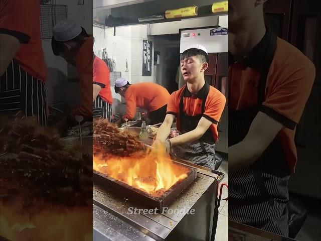 Great BBQ Technique | Lamb Skewer | Street Food in Lanzhou, China