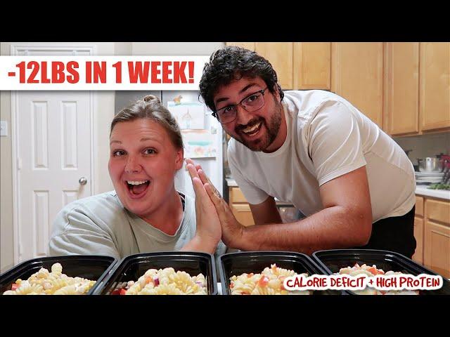 -12 LBS in ONE WEEK! SUNDAY RESET! GROCERY HAUL and MEAL PREP for WEIGHT LOSS! Calorie Deficit