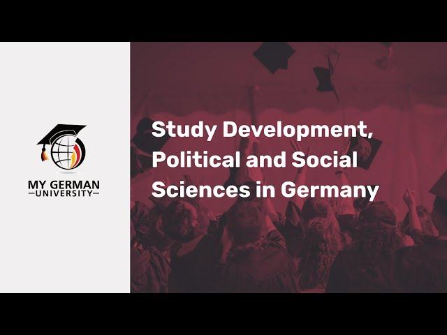 Study Development, Political and Social Sciences in Germany