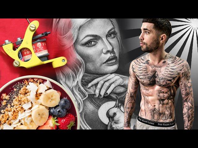 My Process & SECRETS Part II (tattoo machine, sketch book, food, workout, cold shower)