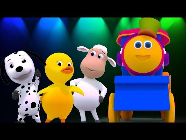 Bob, il treno- Animal Sounds Canzone | Animals Dance | Songs For Children's | Bob The Train