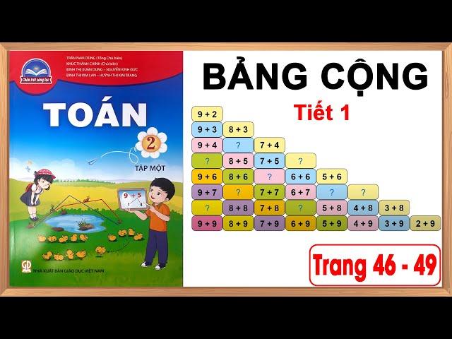 Toán lớp 2 chân trời sáng tạo trang 46-49 |Bảng cộng tiết 1