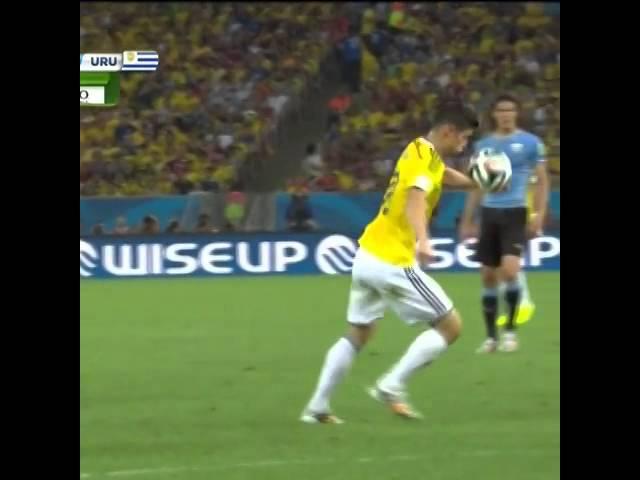 JAMES RODRIGUEZ BOMB vs Uruguay World Cup 2014 Round of 16 [Vine]