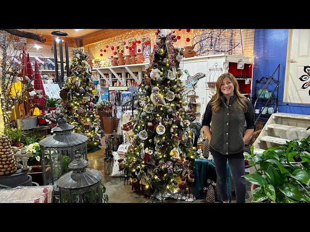 Tour of the Garden Center Decked Out for Christmas! ️