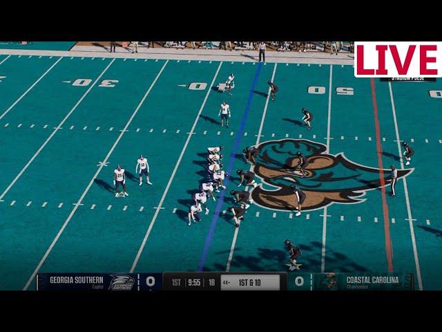 LIVE Georgia southern Eagles VS Coastal Carolina/ NCAA College Football/