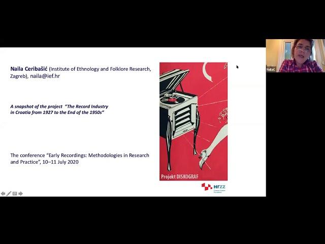 Naila Ceribasic, "The Record Industry in Croatia from 1927 to the end of 1950s"