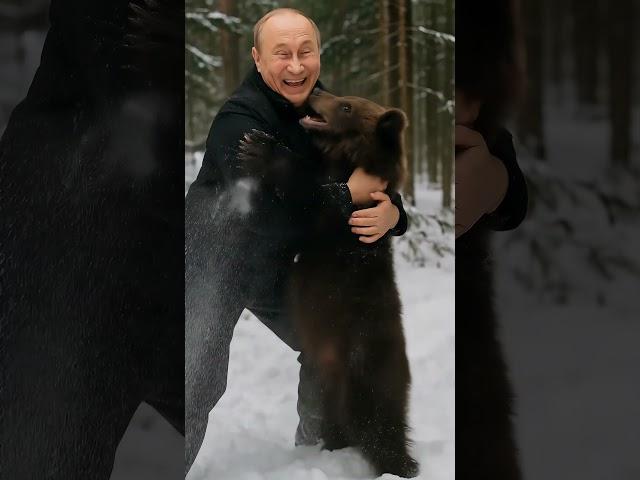 Same Forest, Different 'Bear Hugs'  #trump #memes #putin #funny#shorts  #comedy