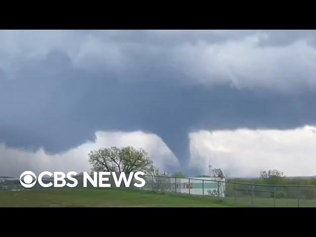 Videos show tornadoes and severe weather in  Nebraska, Texas