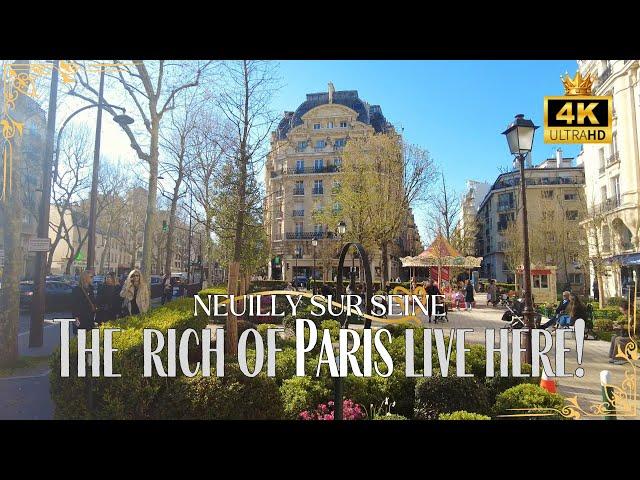 [4K] Luxurious Neuilly-sur-Seine, Paris' Elite Suburb!  Luxury homes in Paris