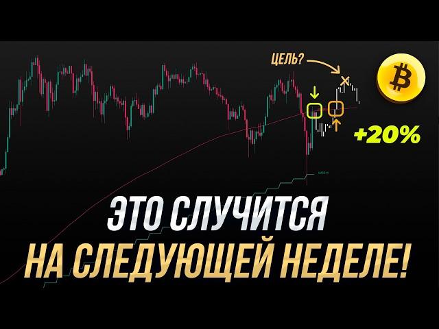 БИТКОИН ПРОГНОЗ! Это случится на следующей неделе! Будь готов к пробою МА-200Д!