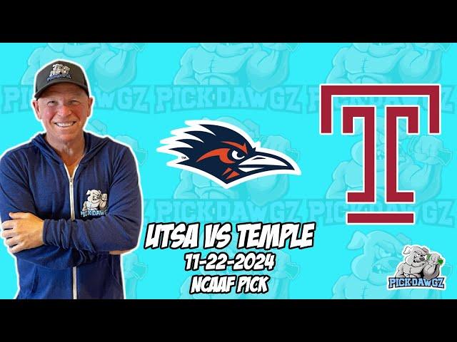 UTSA vs Temple 11/22/24 College Football Picks & Predictions | Week 13 NCAAF